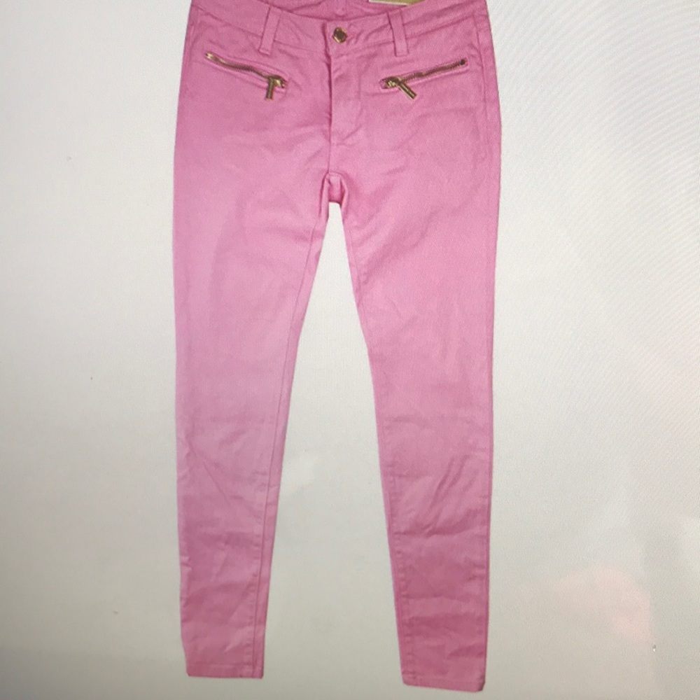 MICHAEL KORS Izzy Skinny Pink Jeans 8